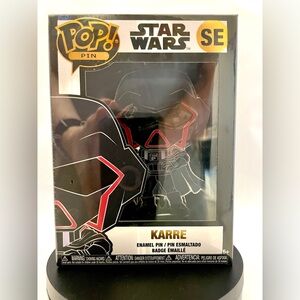 Funko POP! Star Wars Karre Exclusive Enamel Pin with Removable Stand - RARE